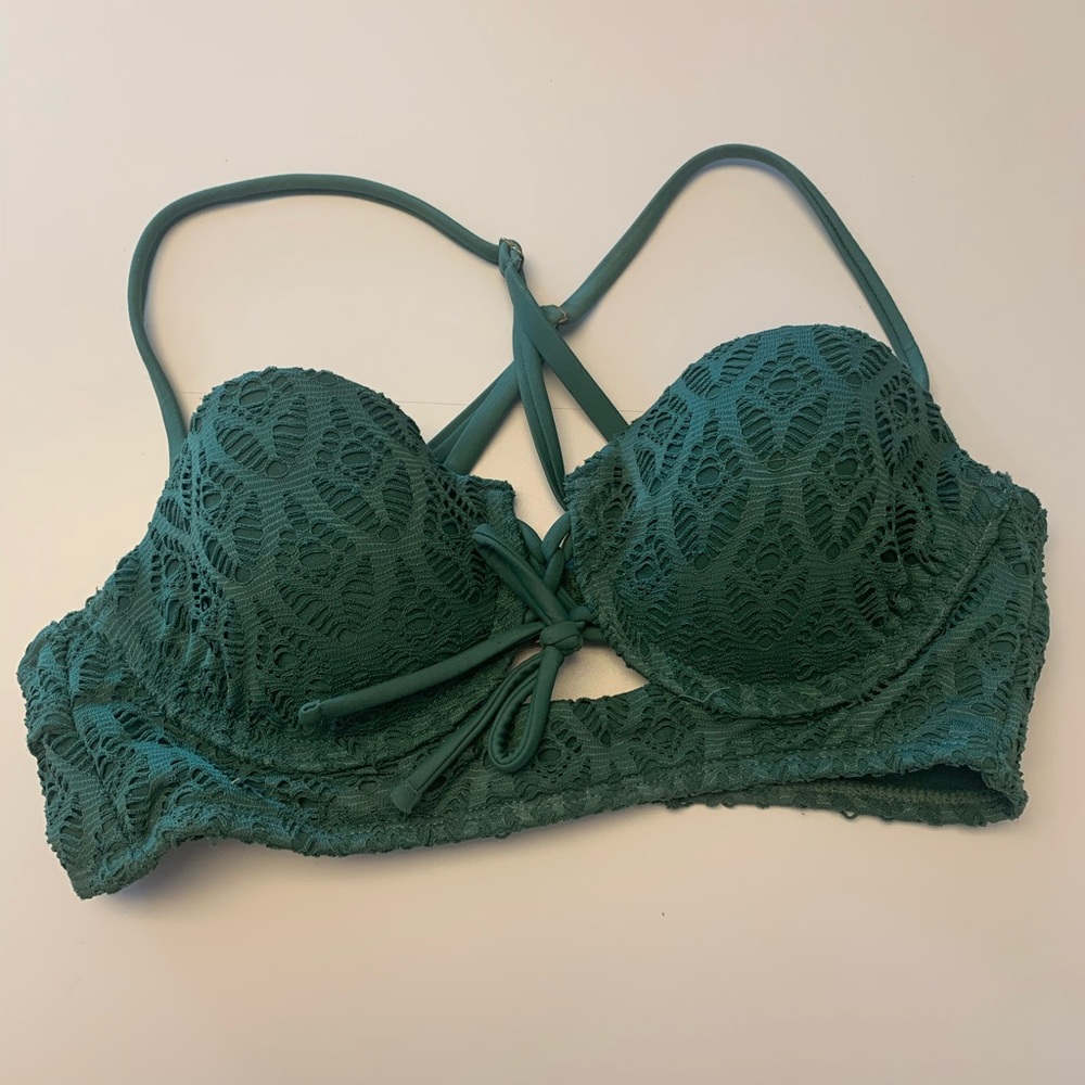 Green bikini top!